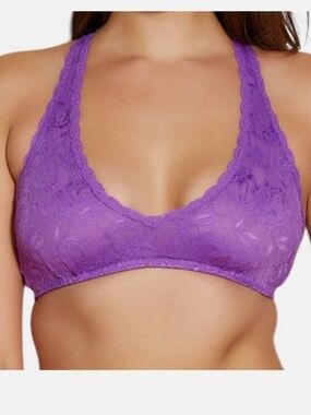 Cosabella Purple Lace Racerback Bralette Designed